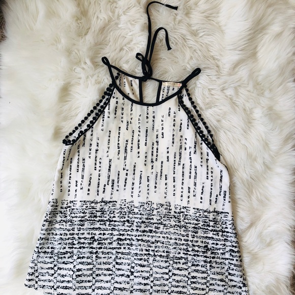 Let Listen tie back tank - Picture 1 of 2